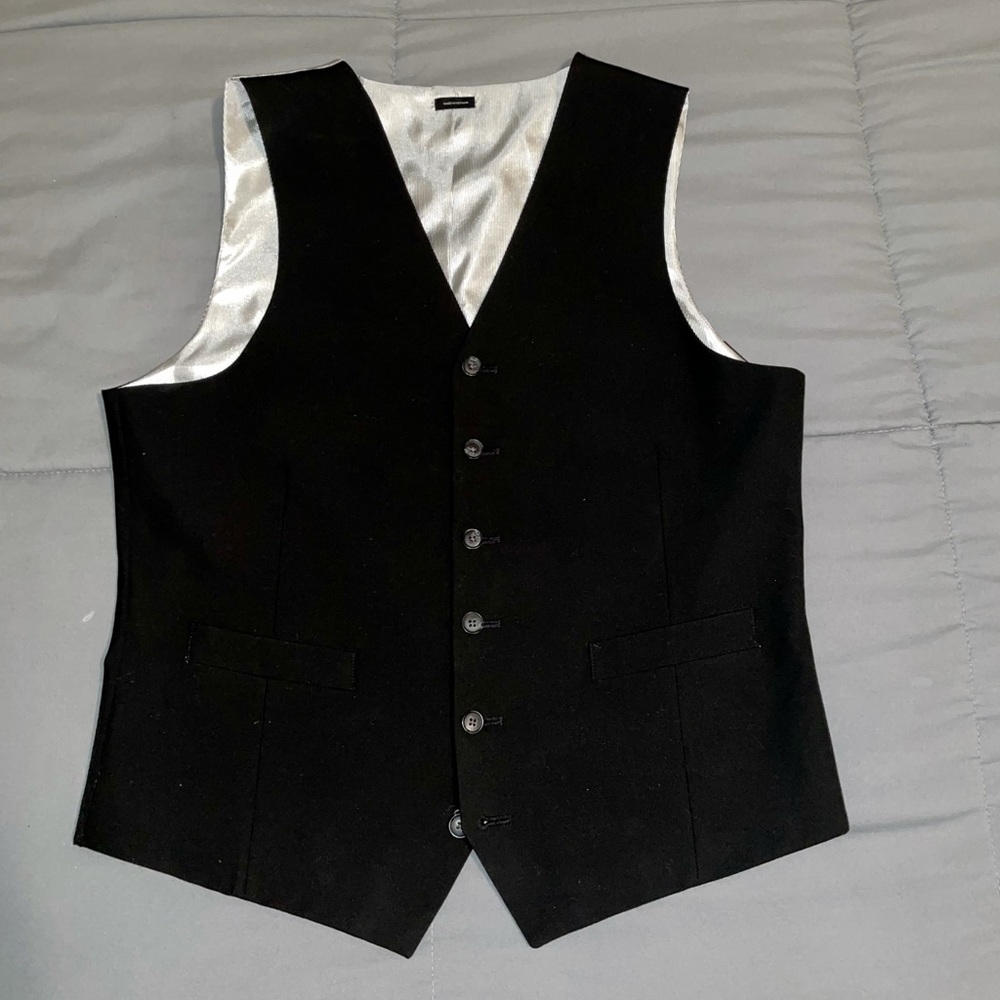 Black Suit Vest size Medium
